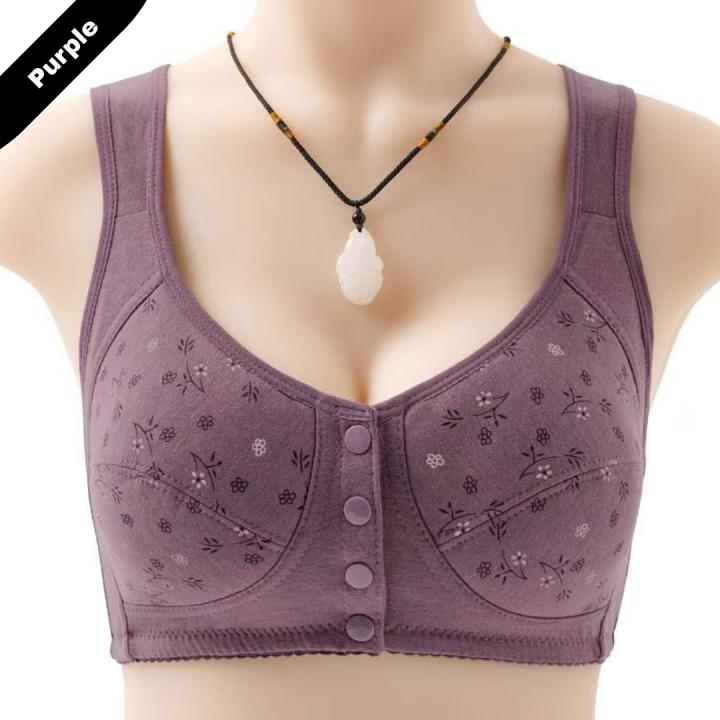Front Open Front Closure Cotton Bra