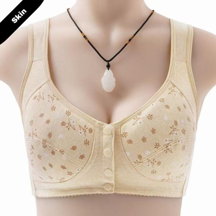 Front Open Front Closure Cotton Bra
