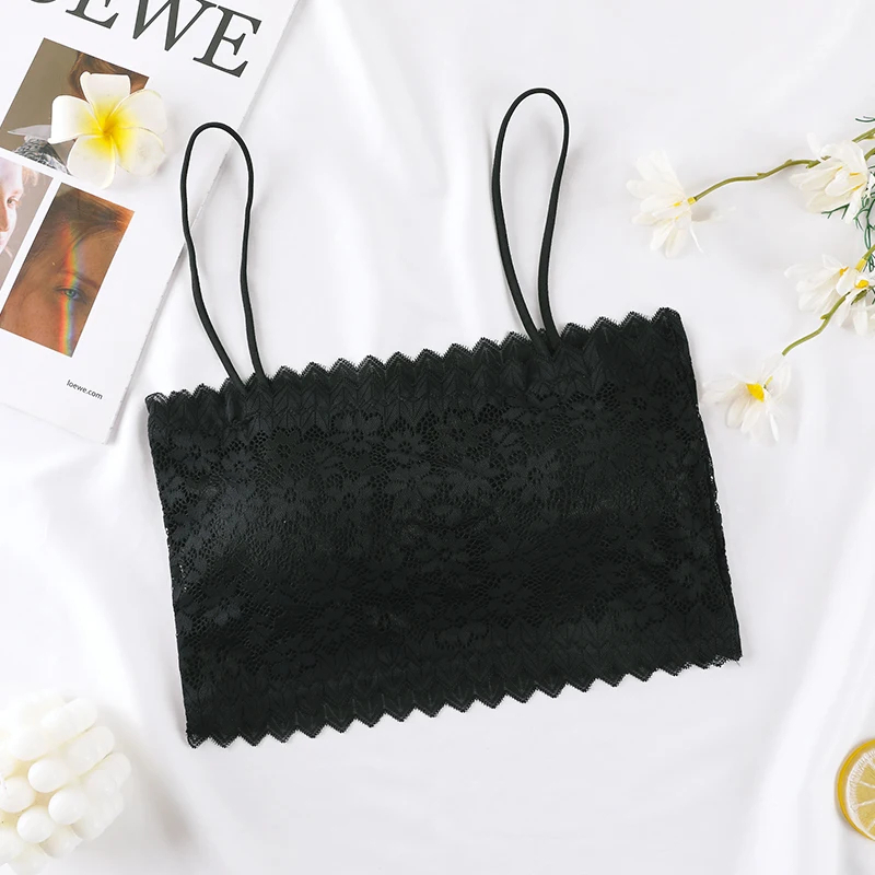 Lace Strapless Tube Bra - Image 3