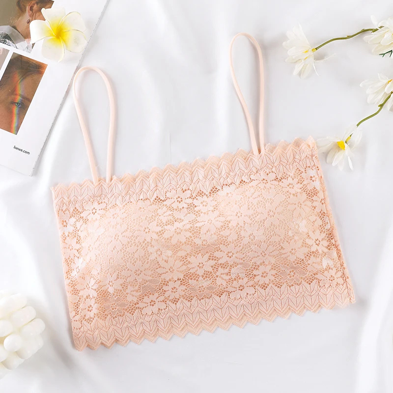 Lace Strapless Tube Bra - Image 7