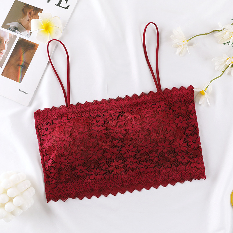 Lace Strapless Tube Bra - Image 6