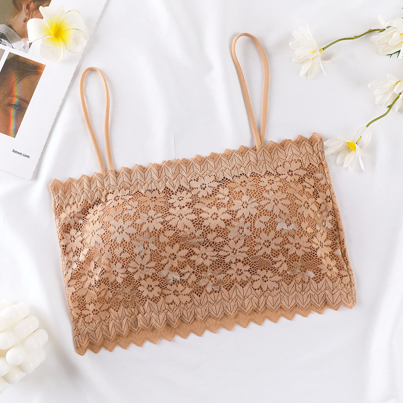 Lace Strapless Tube Bra - Image 4