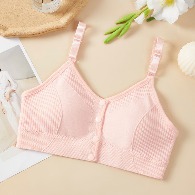 Ribbed Button Front Adjustable Comfort Bra - Image 7