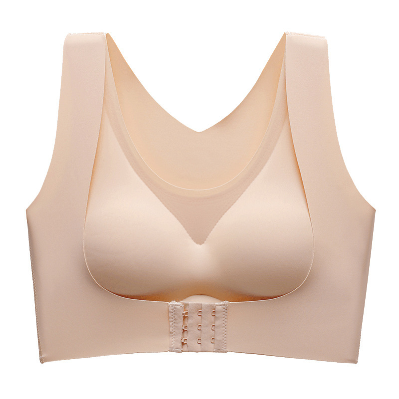Plain Two-in-One Seamless Push-Up Bra - Image 4