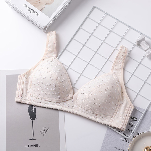 Nursing Bra Large Size Pure Cotton Front Buckle Push-Up - Image 6