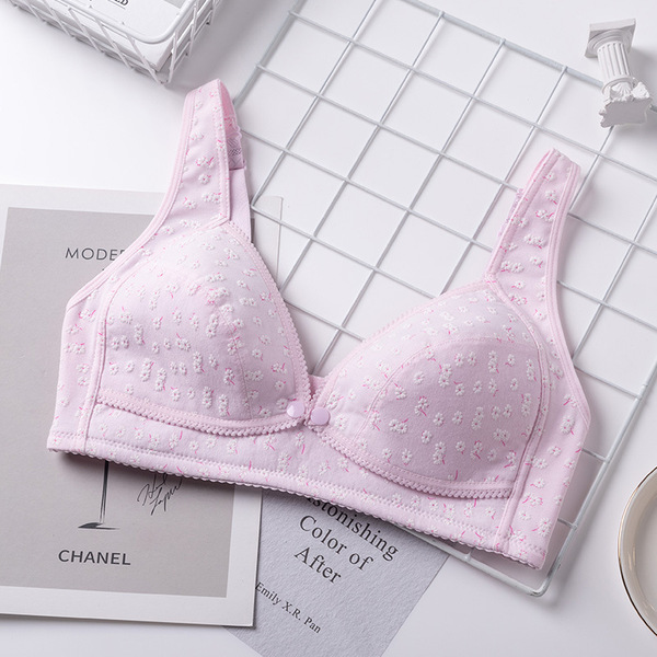 Nursing Bra Large Size Pure Cotton Front Buckle Push-Up - Image 5