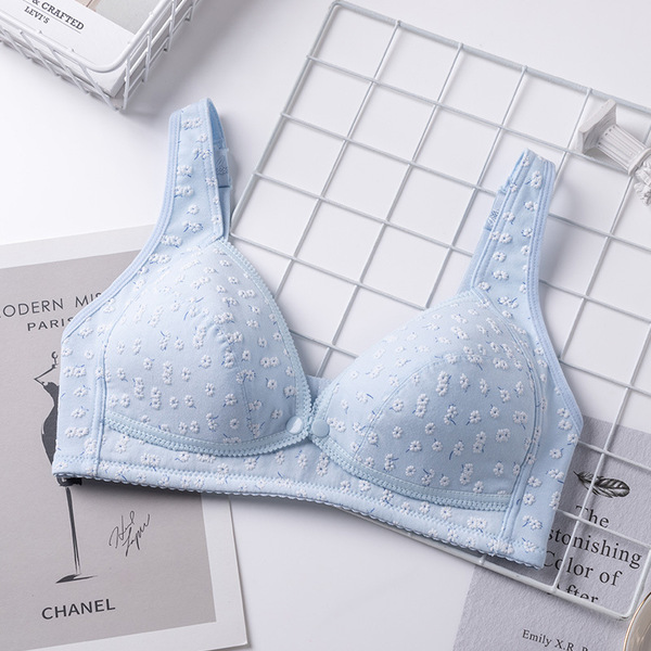 Nursing Bra Large Size Pure Cotton Front Buckle Push-Up - Image 7