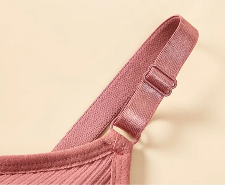 Ribbed Button Front Adjustable Comfort Bra - Image 9