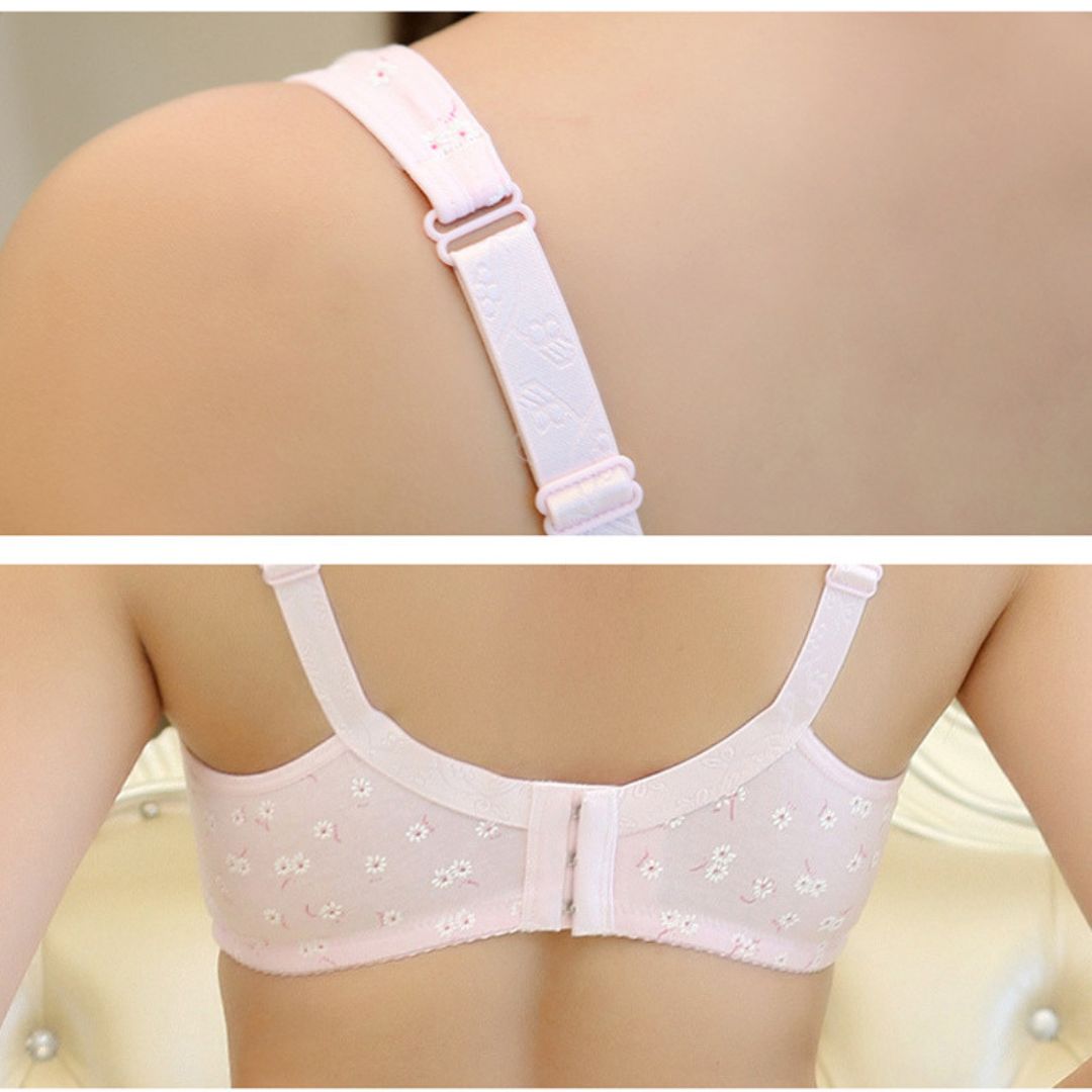 Nursing Bra Large Size Pure Cotton Front Buckle Push-Up - Image 9